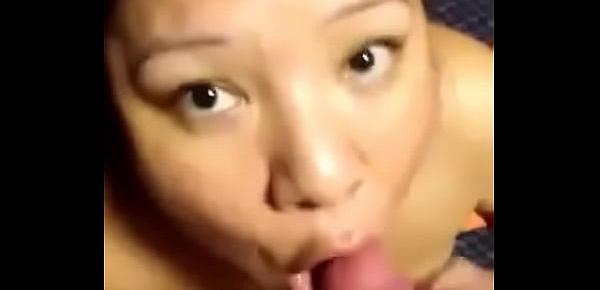  Cock sucker loves getting  load jerked in her mouth